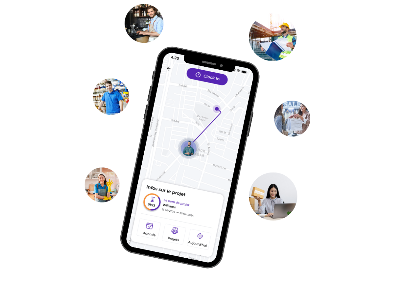 Pointage mobile intelligent